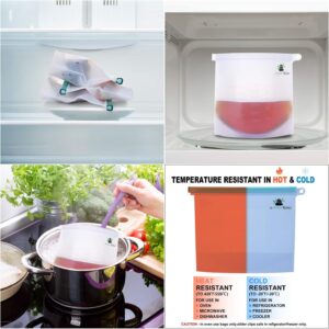 No Stress Relax 4 1.5L Reusable Silicone Bags