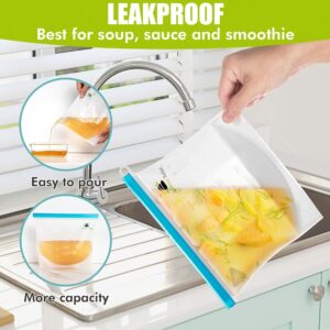 No Stress Relax 4 1.5L Reusable Silicone Bags
